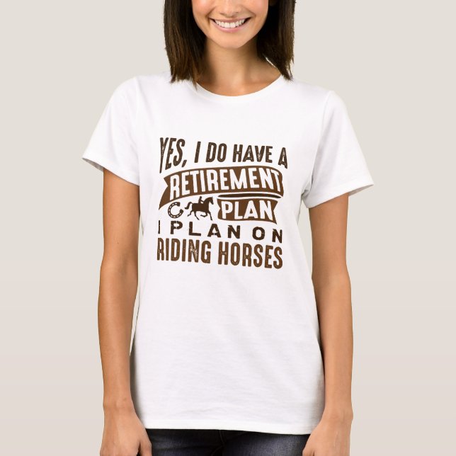 Camiseta Caballos del Plan de Jubilación (Anverso)