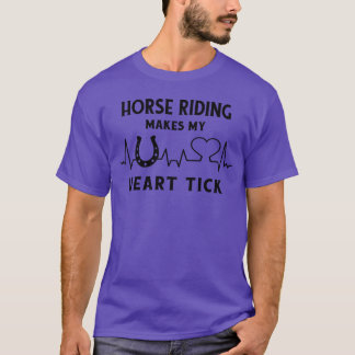 Camiseta Caballos ecuestres equitación Caballo de herradura