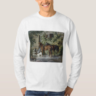 Camiseta Caballos en el Porch (por Albrecht Adam)