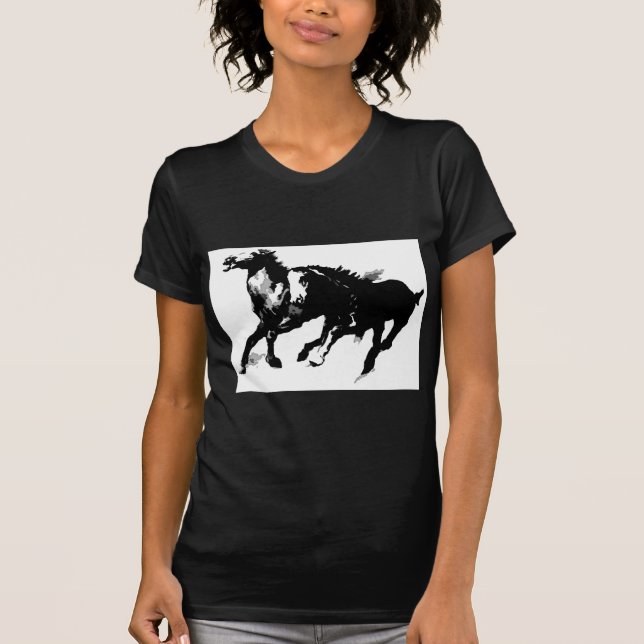 Camiseta Caballos en marcha (Anverso)