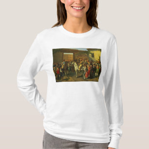 Camiseta Caballos en un patio