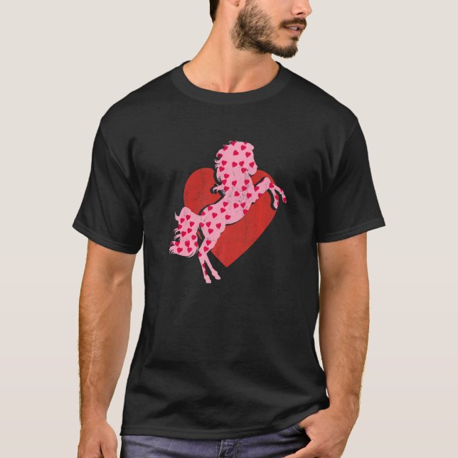 Camiseta Caballos Hearts Equestrian Caballos De Montar (Anverso)