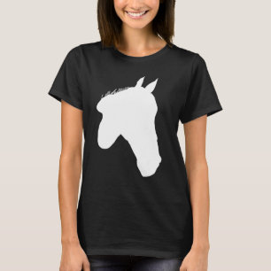 Camiseta Caballos Imprimir Motif Caballo Riendo Silhouette 