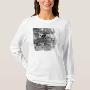 Camiseta Caballos indios de la abundancia de Oglala con el