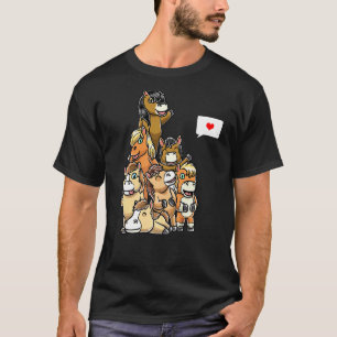 Camiseta Caballos Jinetes Equitación Carreras Ecuestre Caba