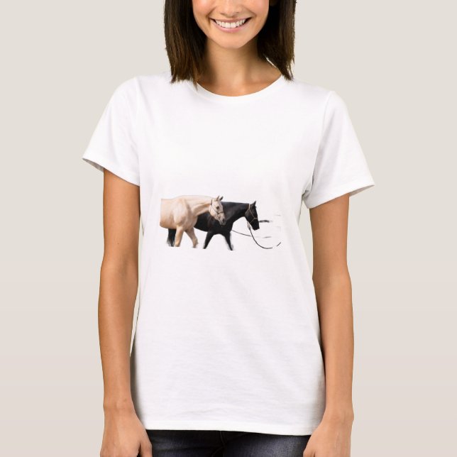 Camiseta Caballos lideran con caballos (Anverso)