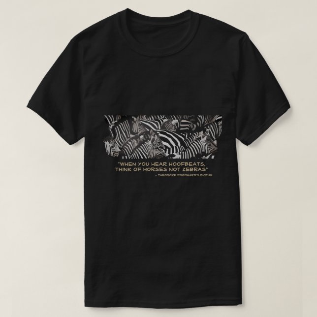 Camiseta Caballos no cebras (Diseño del anverso)