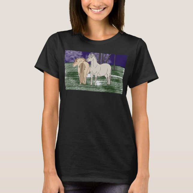 Camiseta Caballos noruegos del fiordo (Anverso)