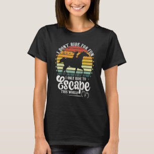 Camiseta Caballos para escapar de este mundo de mujeres en