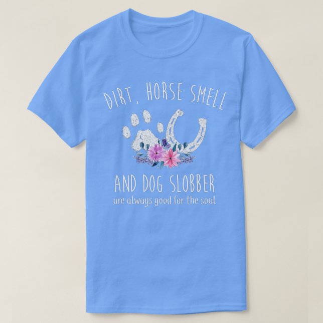 Camiseta Caballos para mujeres Huele a Caballo y Slobber de (Diseño del anverso)