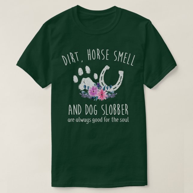 Camiseta Caballos para mujeres Huele a Caballo y Slobber de (Diseño del anverso)