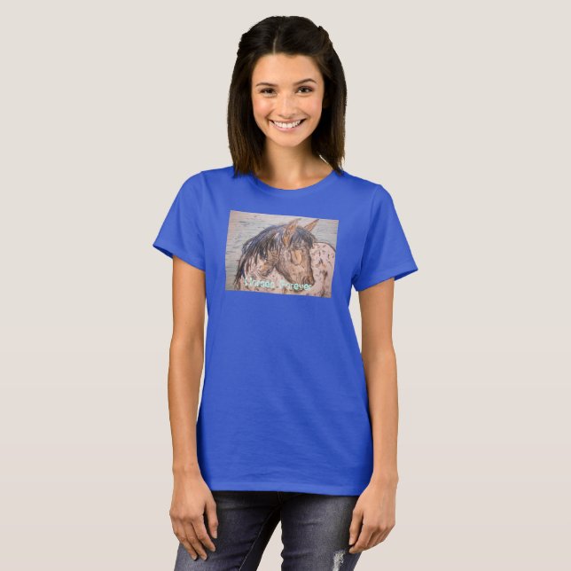 Camiseta Caballos para siempre (Anverso completo)