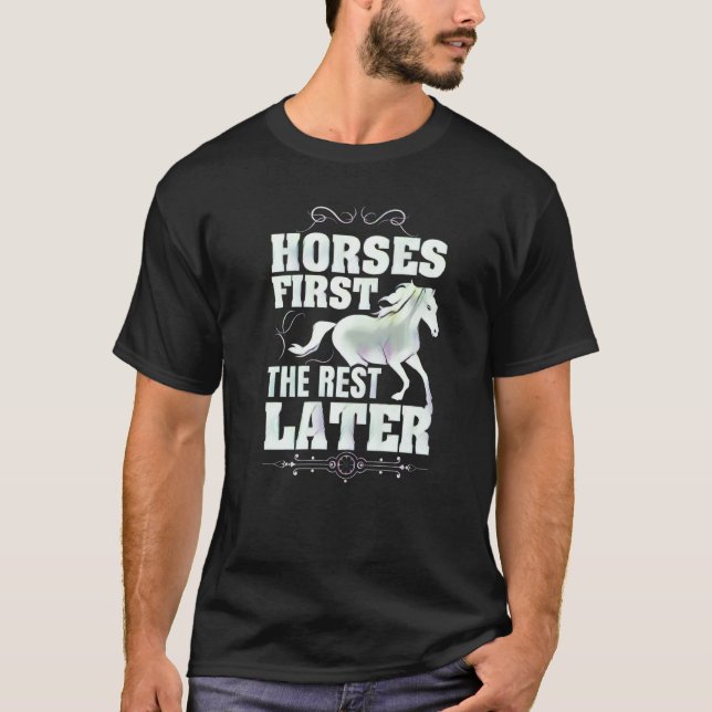 Camiseta Caballos Primero Lo Demás Después (Anverso)