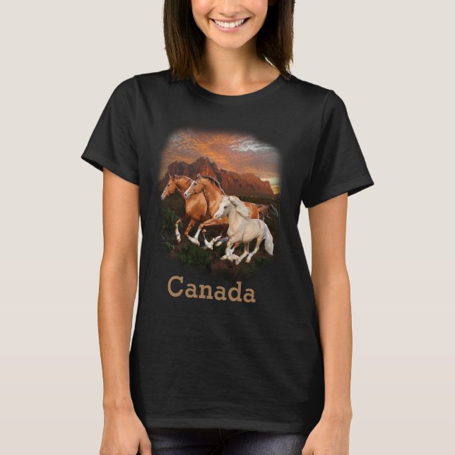Camiseta Caballos salvajes (Anverso)