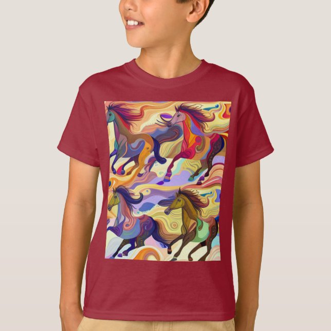 Camiseta Caballos salvajes (Anverso)
