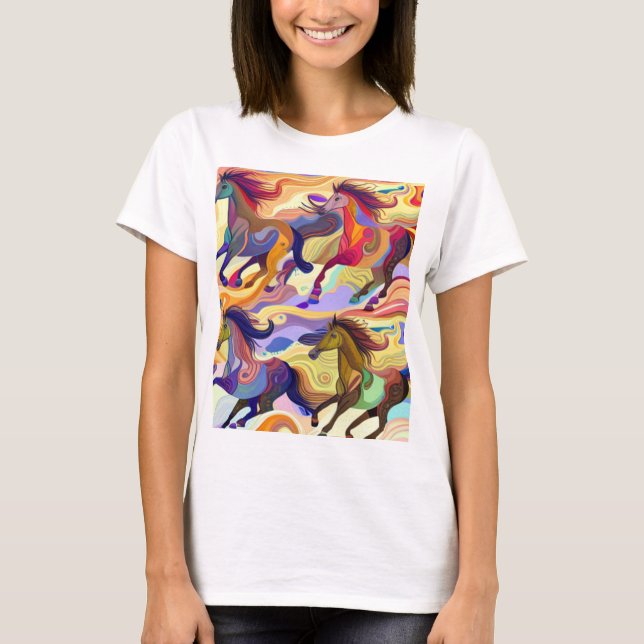 Camiseta Caballos salvajes (Anverso)