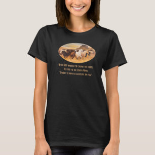 Camiseta Caballos salvajes con cotización Inspiradora