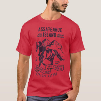 Camiseta Caballos salvajes de la isla de Assateague