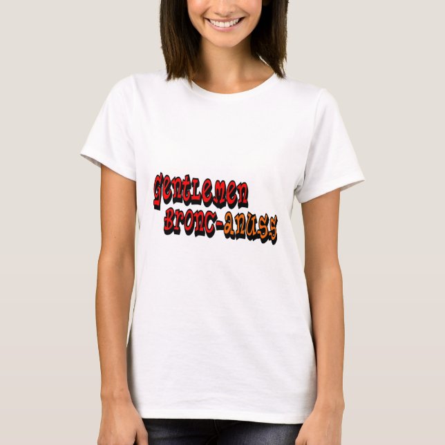 Camiseta Caballos salvajes del bronc-anuss de los (Anverso)