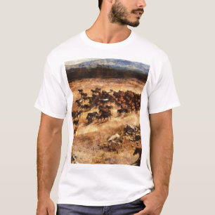 Camiseta Caballos Salvajes: Majestad Animal Artístico.