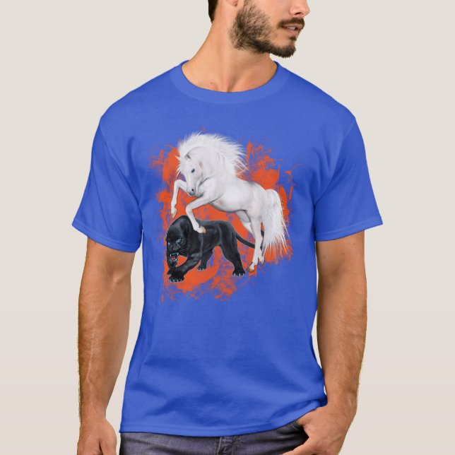 Camiseta Caballos salvajes que pisan fuerte hacia fuera las (Anverso)