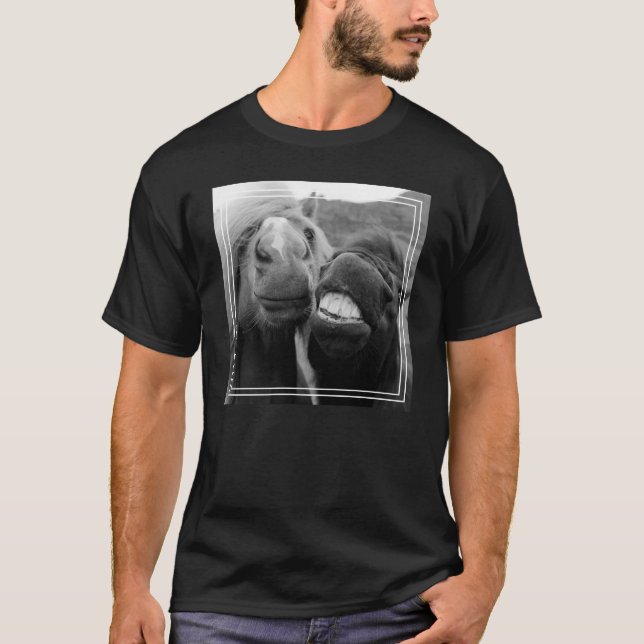 Camiseta Caballos sonrientes de las imágenes el | de Getty (Anverso)