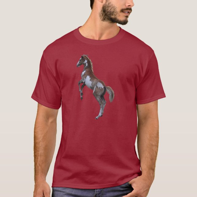 Camiseta Caballos - Tema americano occidental (Anverso)