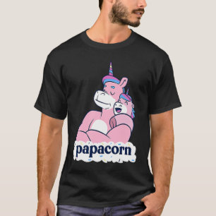 Camiseta caballos unicornio papacorn día del padre lindo