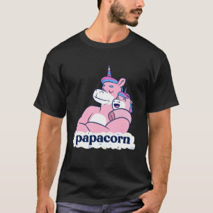 Camiseta caballos unicornio papacorn lindos día del padre