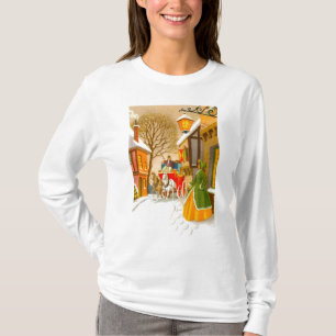 Camiseta Caballos y carruaje en la nieve