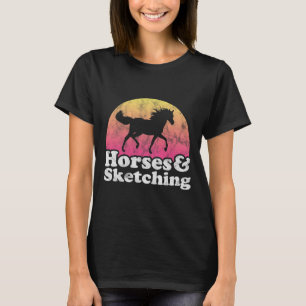 Camiseta Caballos y dibujos de mujeres o Chicas Caballos es