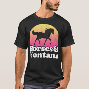 Camiseta Caballos y regalo de Montana para los amantes de l