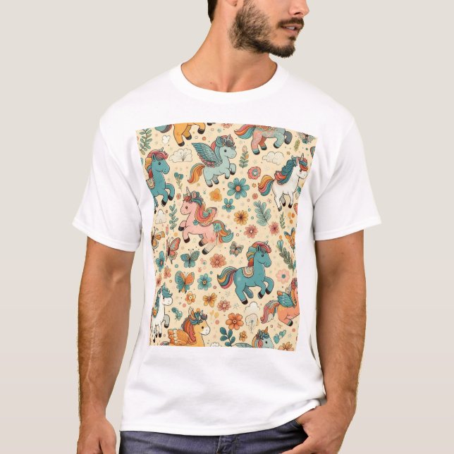 Camiseta Caballos y Unicornios (Anverso)