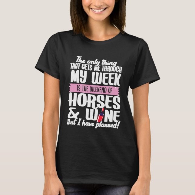 Camiseta Caballos y Vino (Anverso)