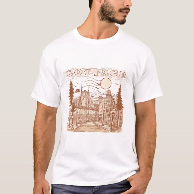Camiseta cabaña (Anverso)