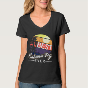 Camiseta Cabana Boy Colorful Sunset Palm Tree Beach