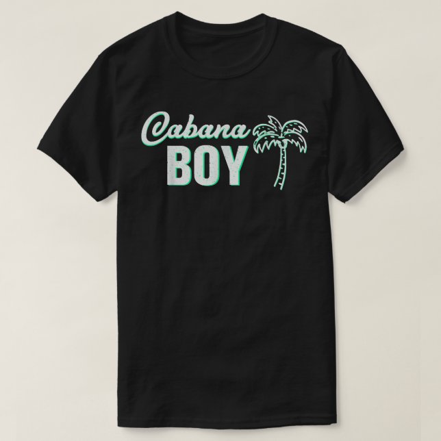 Camiseta Cabana Boy  Funny Pool Guy Palm  (Diseño del anverso)