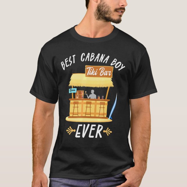 Camiseta Cabana Boy Tiki Bar Beach Limbo Surfing Bartender (Anverso)