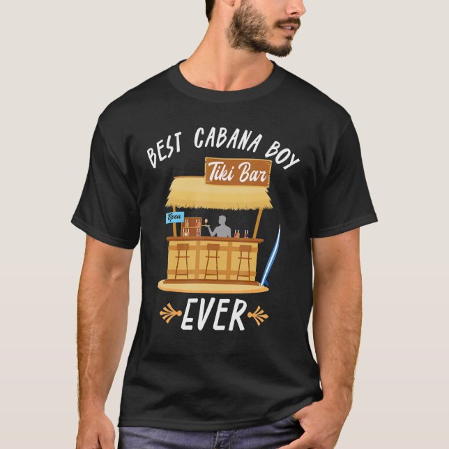 Camiseta Cabana Boy Tiki Bar Beach Limbo Surfing Bartender (Anverso)