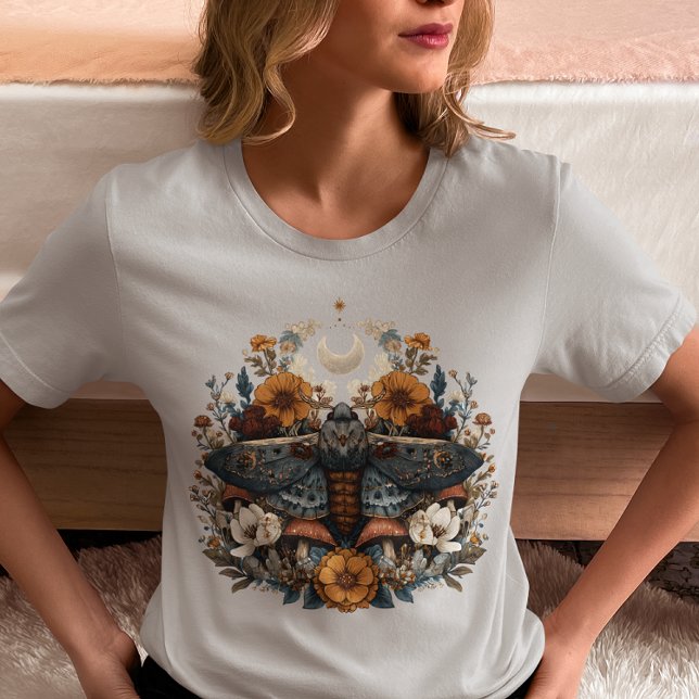 Camiseta Cabaña Celestial de Mariposa Nocturna Boho Mística (Subido por el creador)