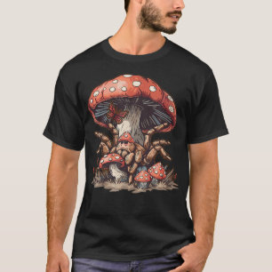 Camiseta Cabaña de araña tarántula estética hongo Ha