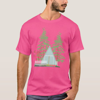 Camiseta Cabaña De Arquitectura Moderna En El Bosque
