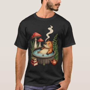 Camiseta Cabaña de Capybara Hot Spring Poetcore