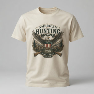 Camiseta Cabaña de caza americana vintage