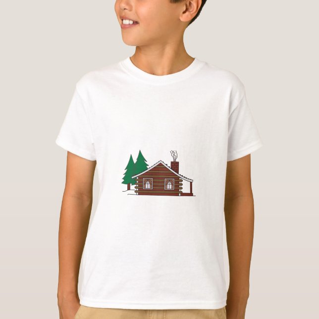 Camiseta Cabaña de madera (Anverso)