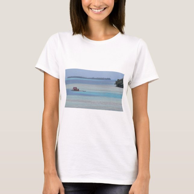 Camiseta Cabaña de pescadores en la preciosa Raiatea (Anverso)