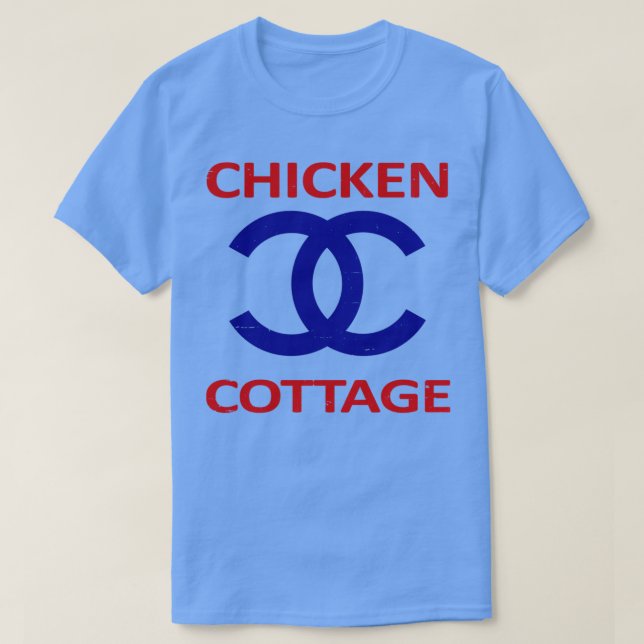 Camiseta Cabaña de pollo (2) (Diseño del anverso)