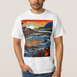 Camiseta Cabaña en la costa