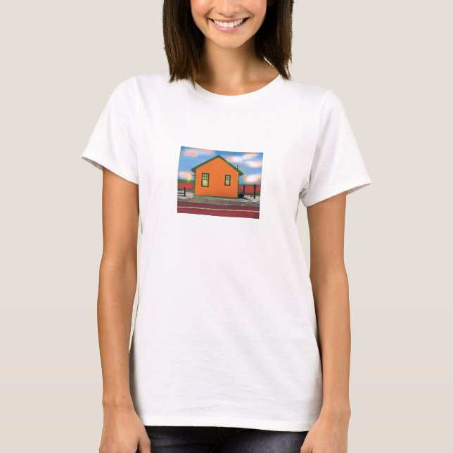 Camiseta cabaña por la bahía para el acrílico (Anverso)