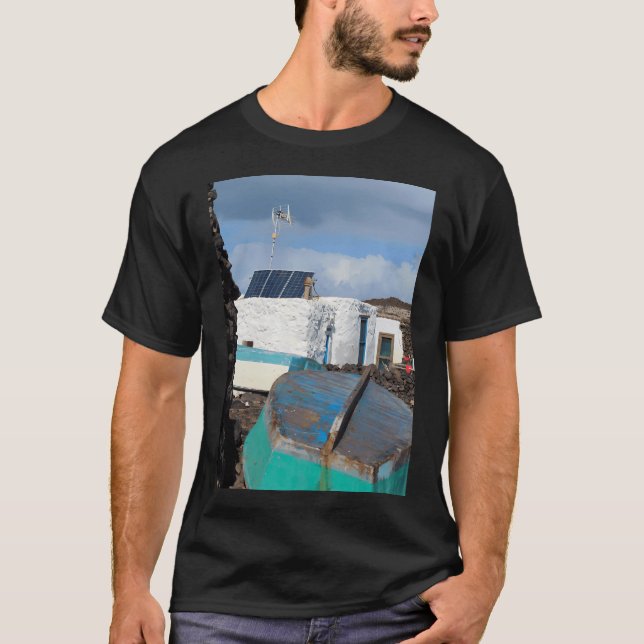 Camiseta Cabañas de Pesca Isla de Lobos Vertical (Anverso)
